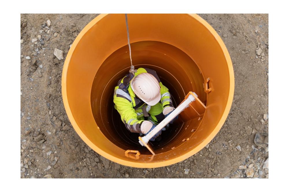 Komplexe Schachtsanierung im Gewerbegebiet Rossendorf bei Dresden