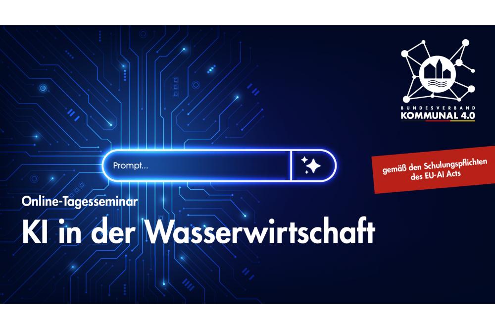 Online-Tagesseminar: Generative KI in der Wasserwirtschaft: Chancen und Herausforderungen von ChatGPT & Co.